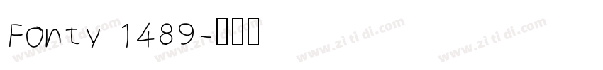 Fonty 1489字体转换